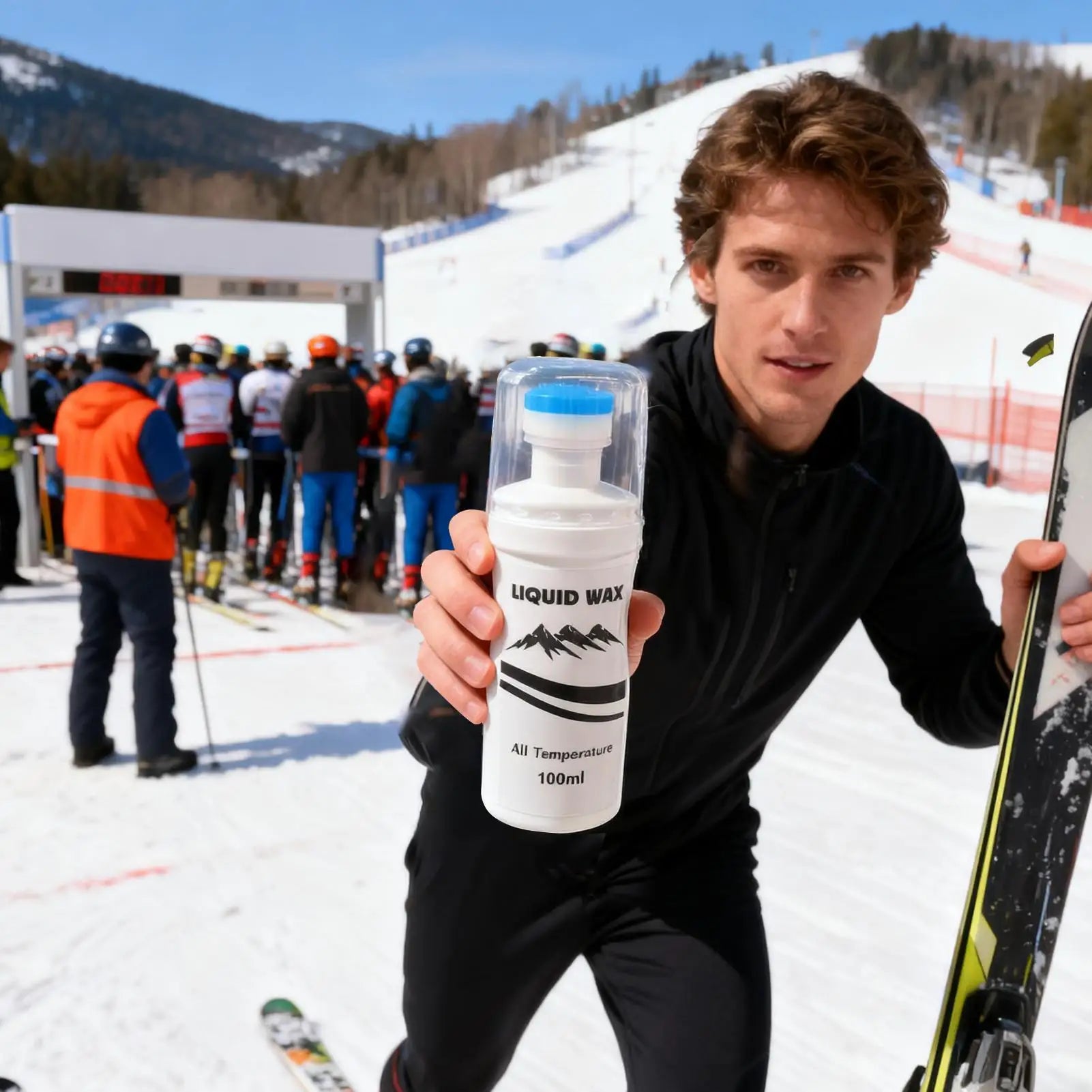 Cire liquide pour les skis