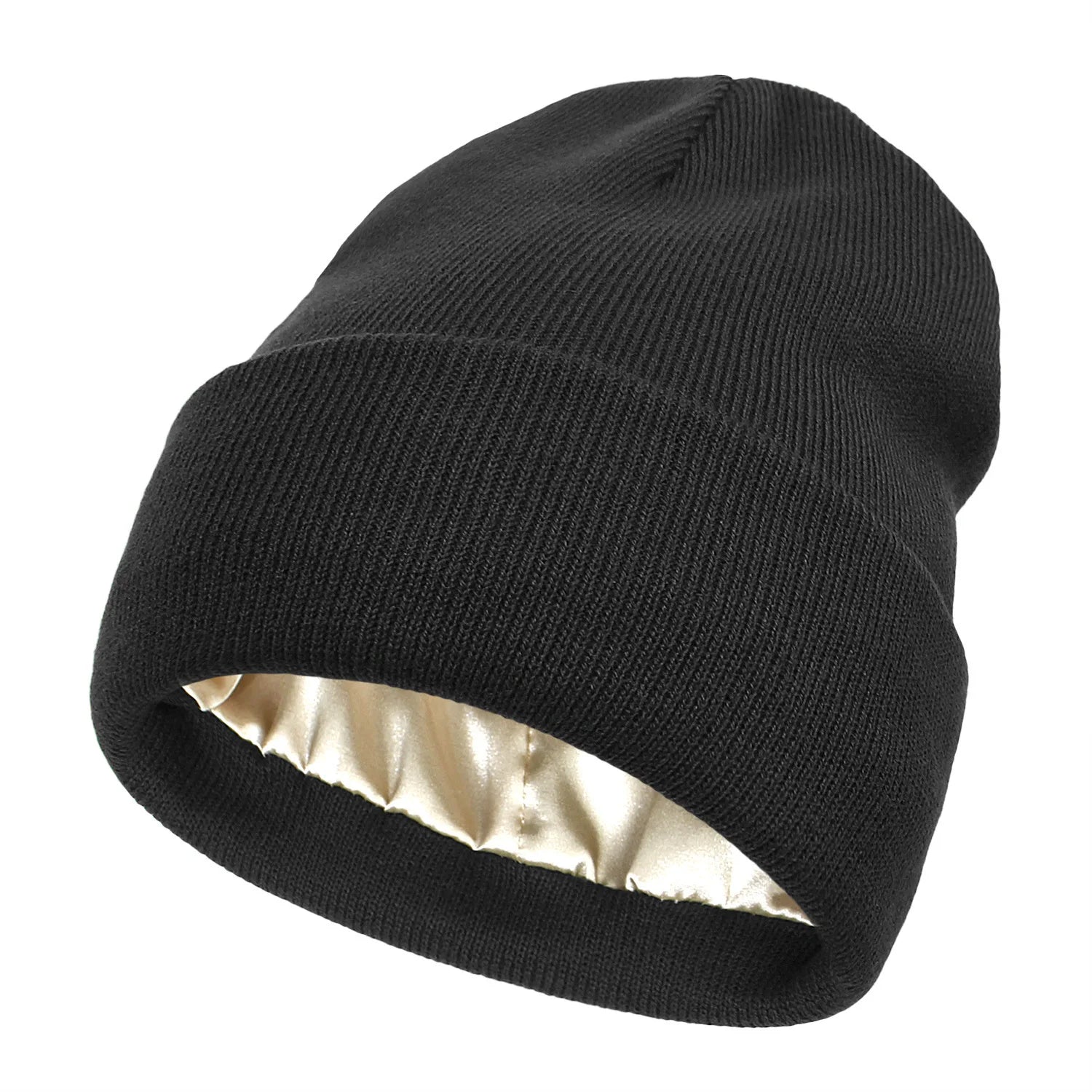 Bonnet d'hiver en satin