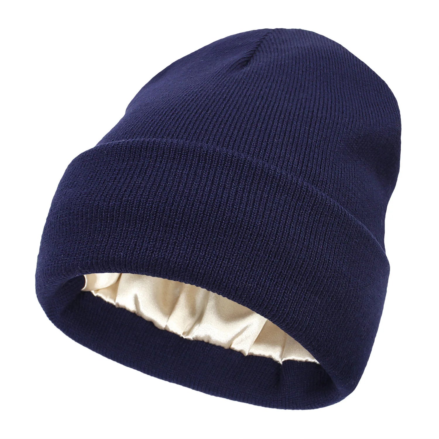 Bonnet d'hiver en satin