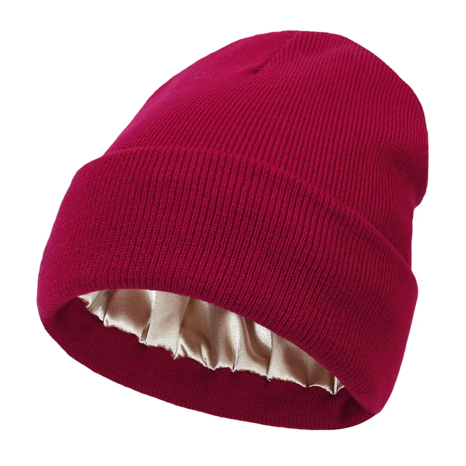 Bonnet d'hiver en satin